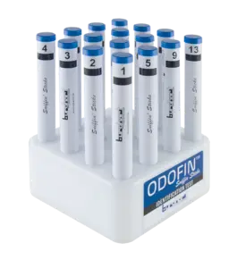 Identifikationstest 16, blau mit Halter