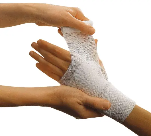 Fixierbinde selbsthaftend Mollelast haft weiss (6cmx4m)