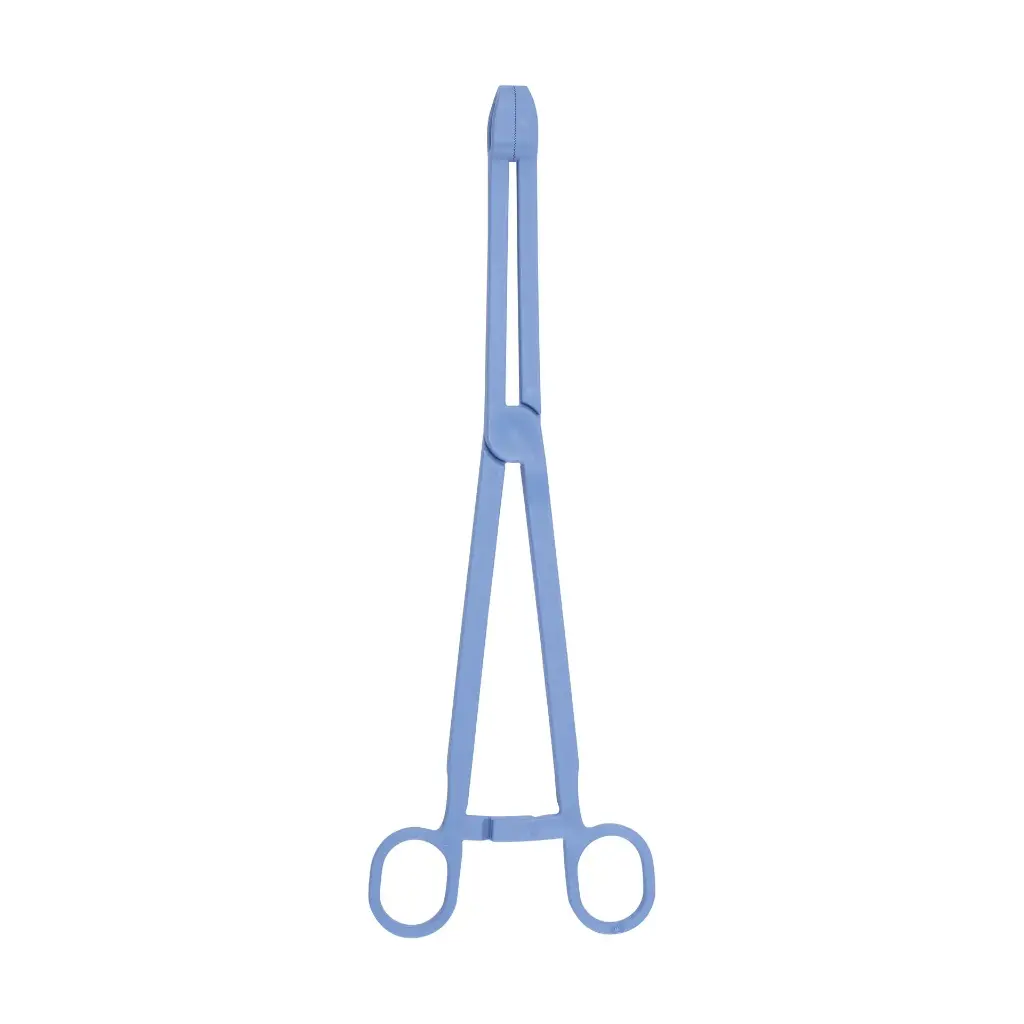 Tupferklemme 24cm blau Plastik