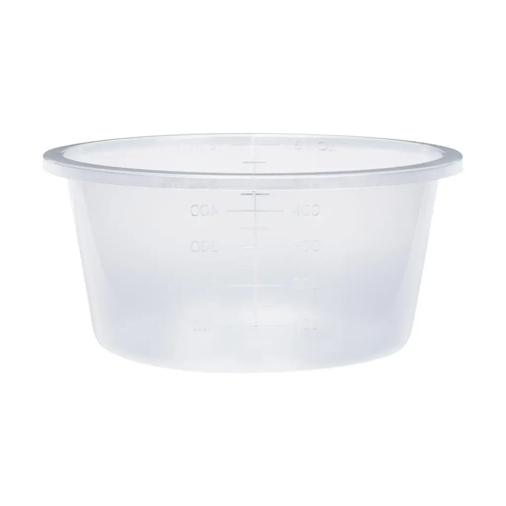 Rundschale graduiert transparent 500ml steril