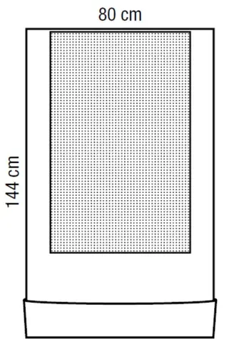 Instrumententisch-Bezug OP-Tischabdeckung HALYARD (80mmx144mm)
