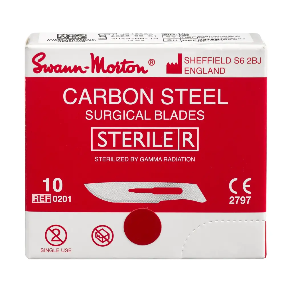 Einmal-Skalpellklingen Swann-Morton steril (Figur Nr. 10)