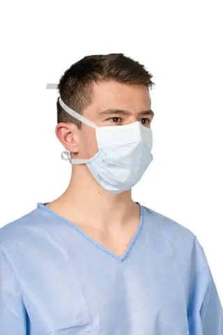 OP-Maske Kolmi OP-Air One Bindebänder Antifog Typ IIR blau