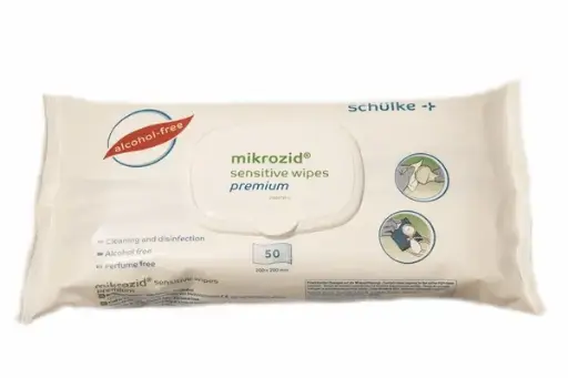 [170000806] Flächen-Desinfektionsmittel Mikrozid Sensitive Wipes Premium 50 Stk.
