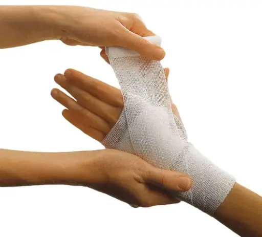 [394001048] Fixierbinde selbsthaftend Mollelast haft weiss (6cmx4m)