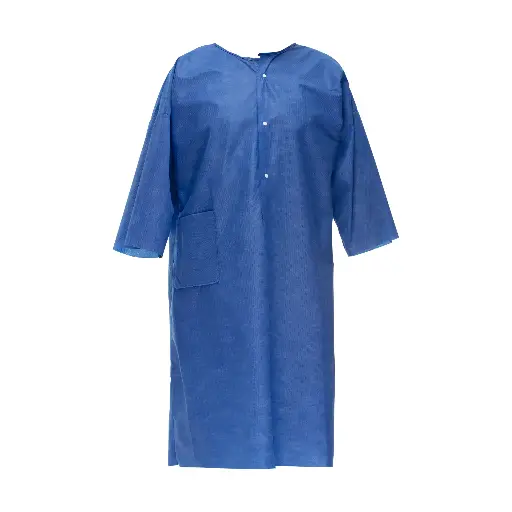 [245004302] Patientenhemd cosaOP PP SMMS 4-lagig 3/4 Ärmel beidseitig öffnend V2