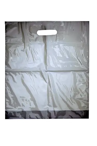 [379006400] Tragetasche mit Griffloch 50my PE-LD opak weiss 380x460/80mm