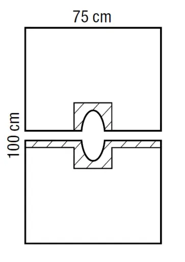 [396009680] Lochtuch HALYARD BASICS (75x100cm, selbstklebend, Öffnung variabel sk)