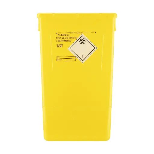 [196000060] Entsorgungsbox EVO gelb mit gelbem Deckel mit UN Etikette (60L)